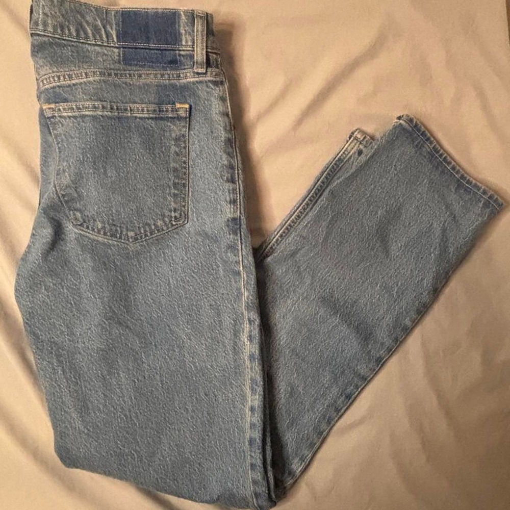 Abercrombie mid rise 90s straight jean